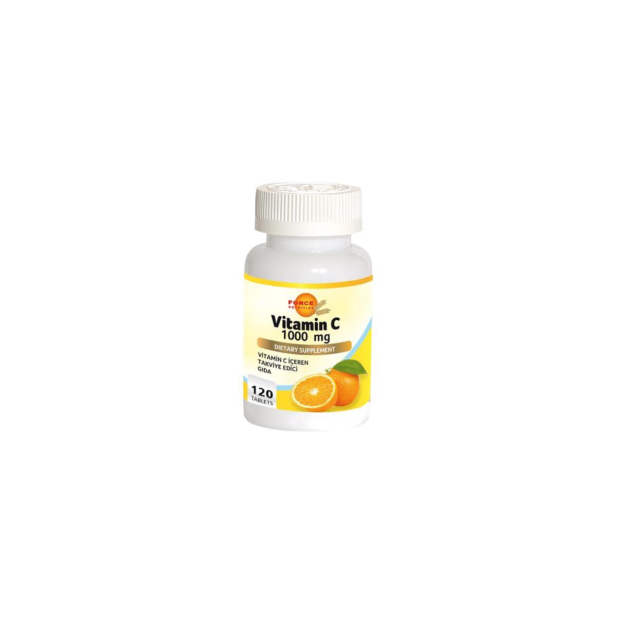 Force Nutrition Vitamin C Vitamini 1000 Mg 120 Tablet