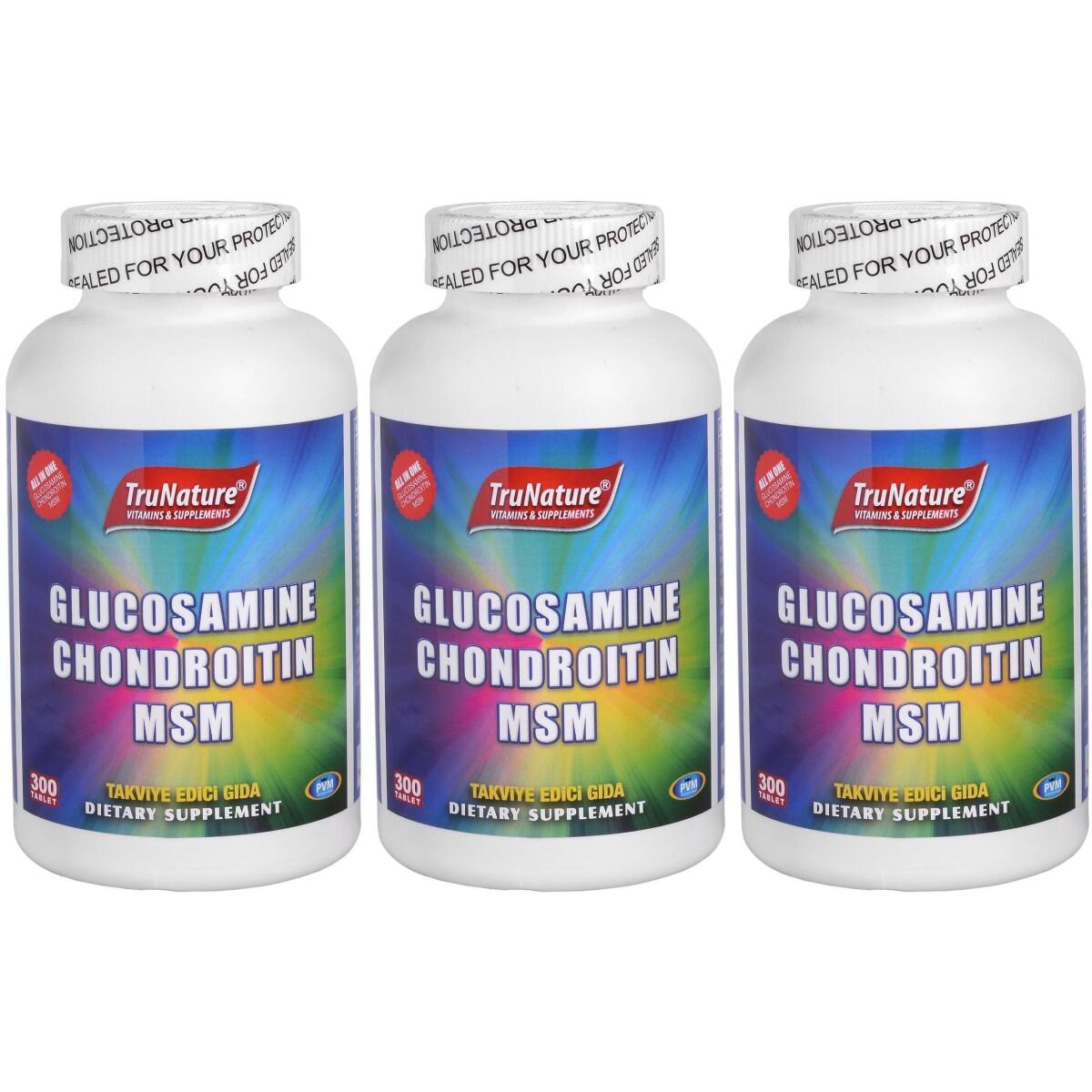 Trunature Glukozamin Kondroitin Msm 3X300 Tablet Glucosamine Chondroitin