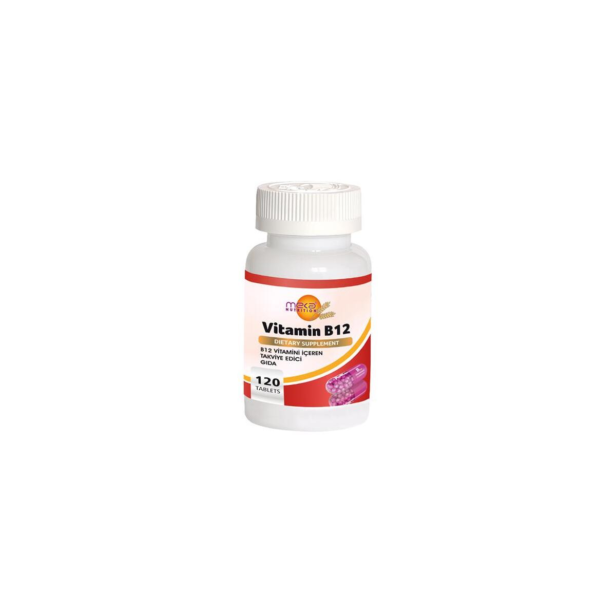Meka Nutrition Vitamin B12 Vitamini 1000 Mcg 120 Tablet