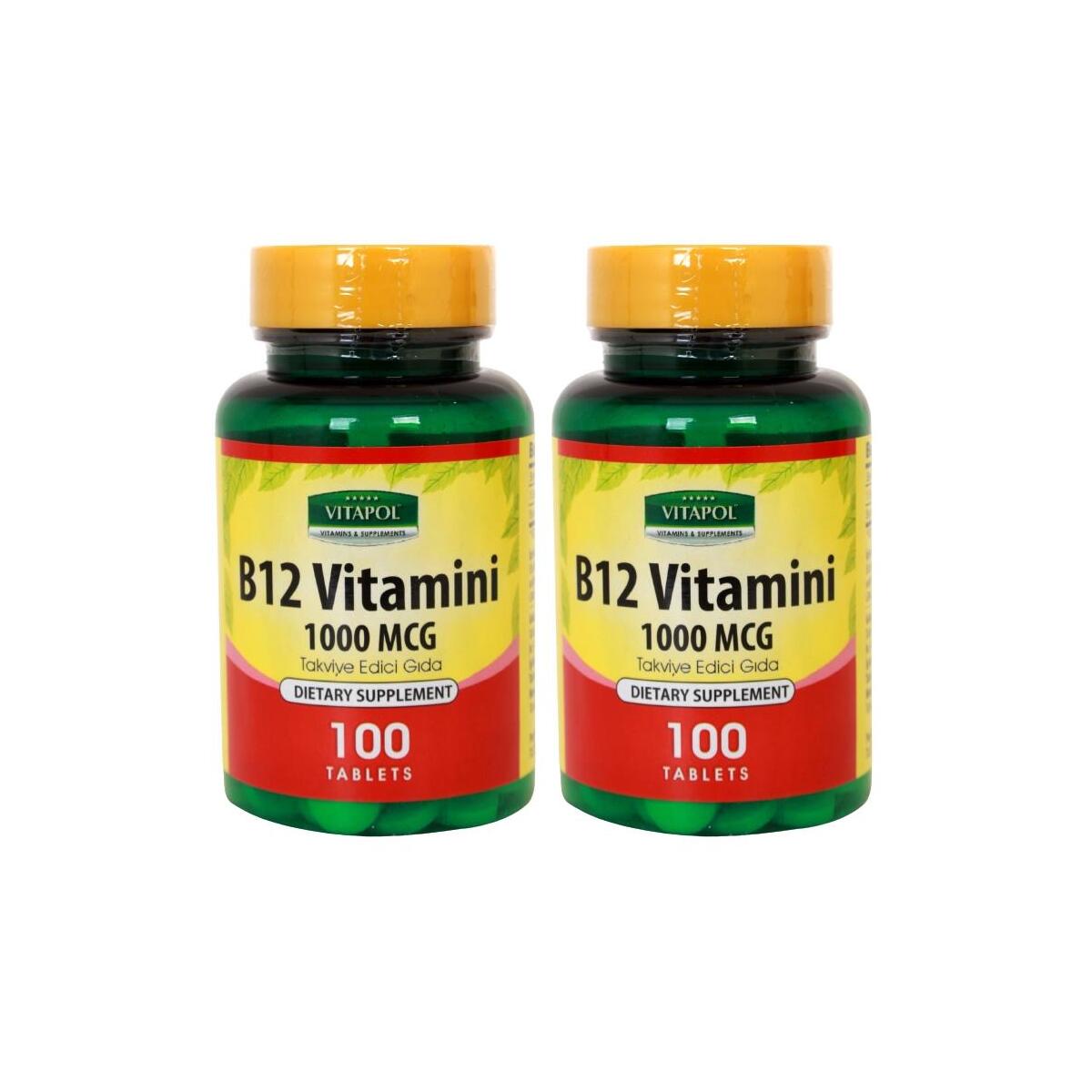 Vitapol Vitamin B12 Vitamini 2X100 Tablet