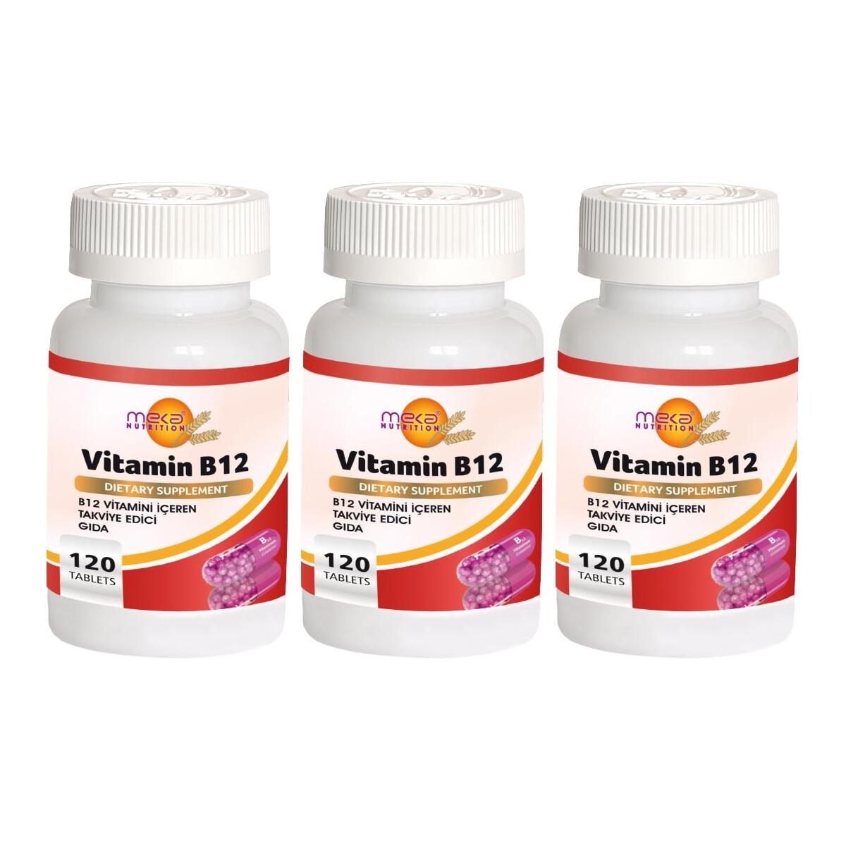 Meka Nutrition B12 Vitamini 1000 Mcg 3X120 Tablet