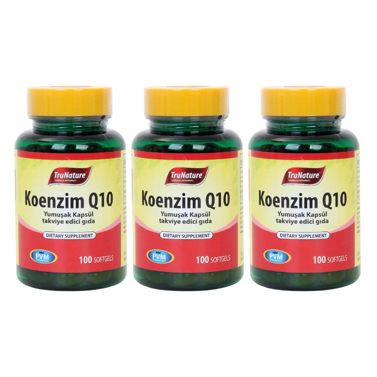 Trunature Coenzyme Q10 3X100 Softgel Koenzim Royal Jelly Omega 3