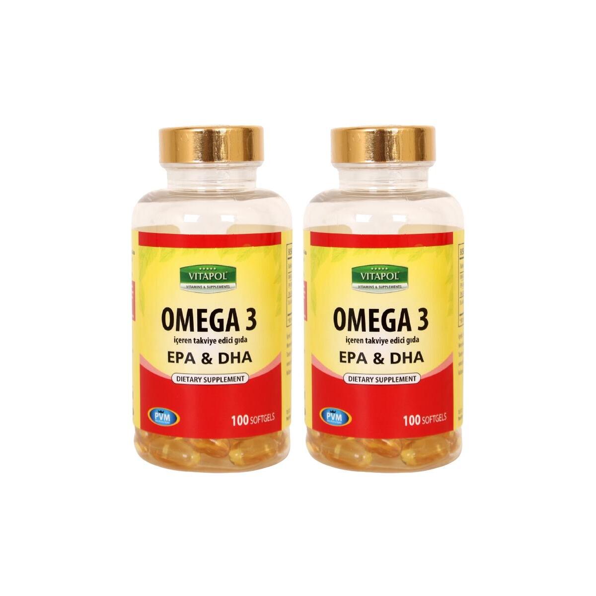Vitapol Omega 3 1000 Mg Balık Yağı 2X100 Softgel