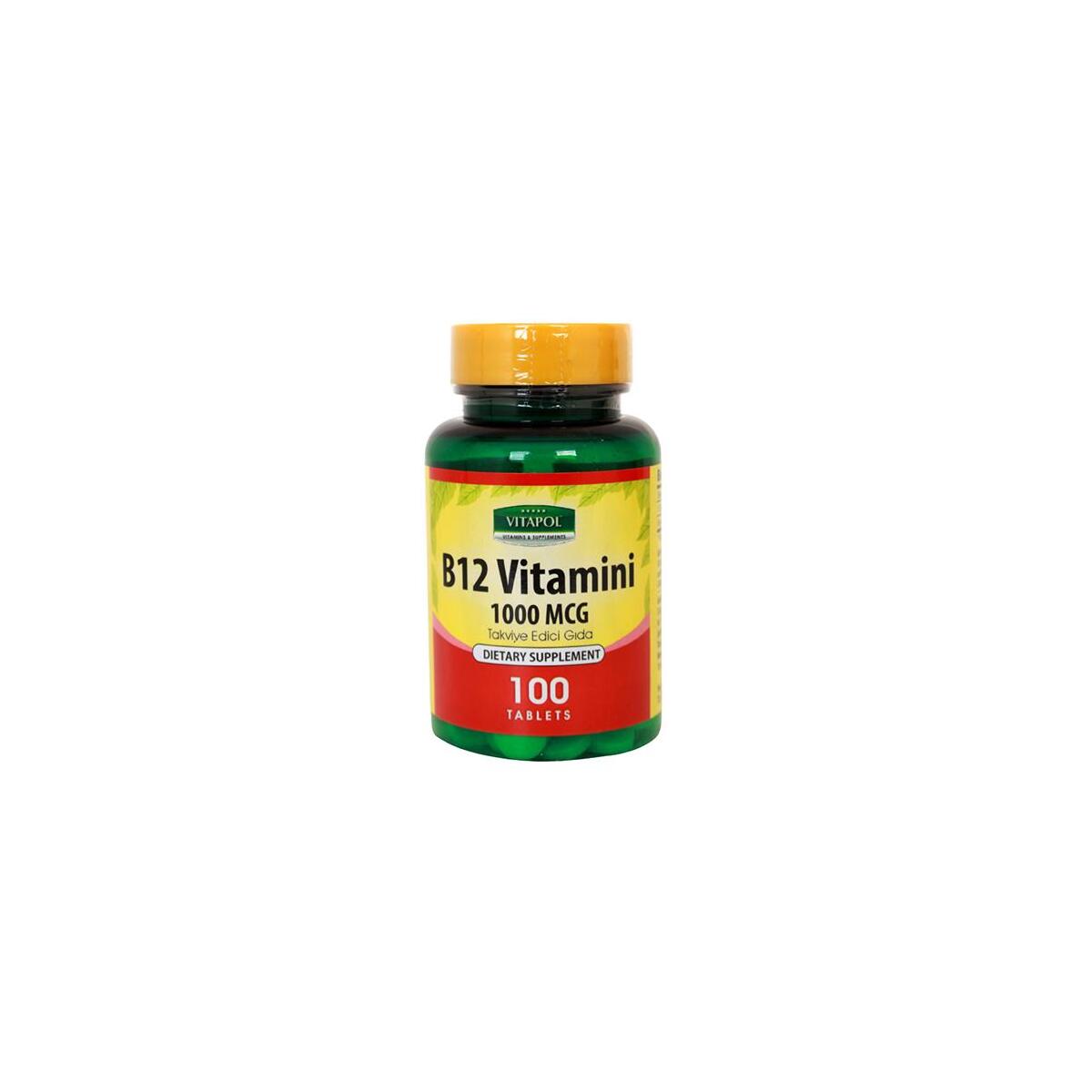 Vitapol B12 Vitamini 1000 Mcg 100 Tablet