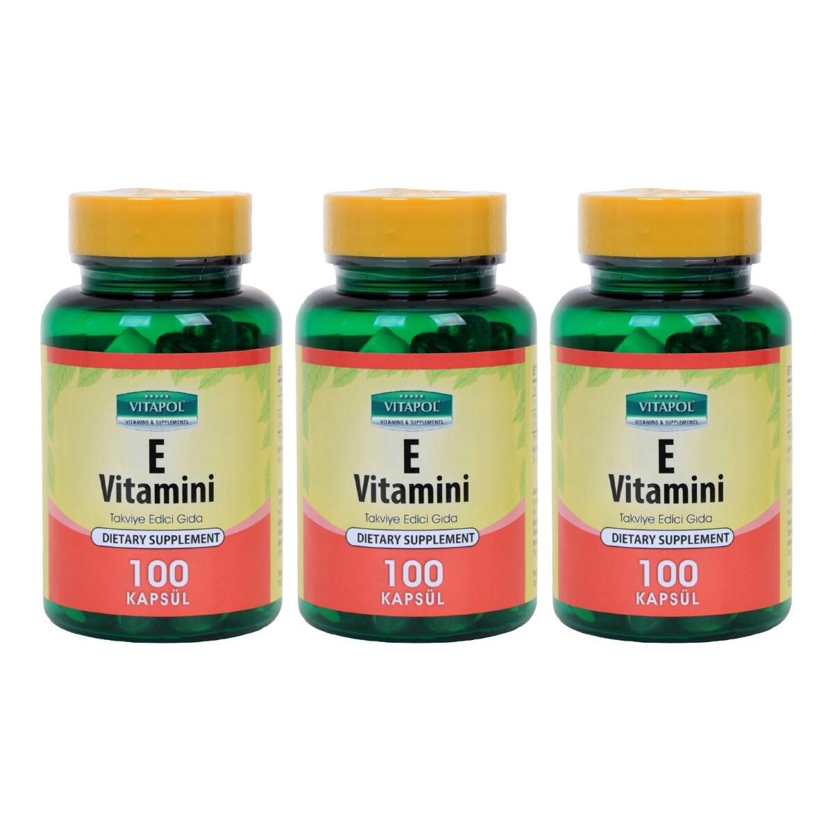 Vitapol Vitamin E Vitamini 400 Iu 268 Mg 3X100 Kapsül