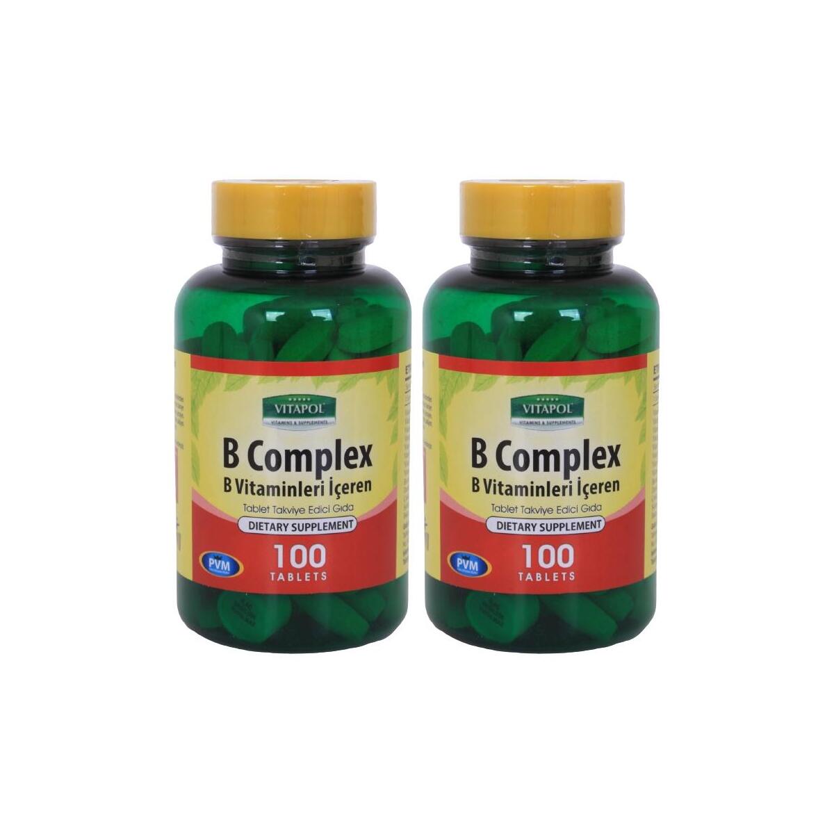 Vitapol Vitamin B Complex 2X100 Tablet B Vitamini Kompleks
