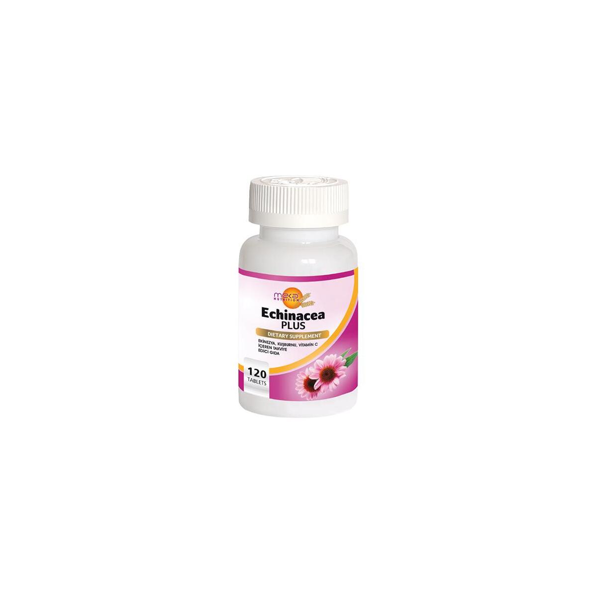 Meka Nutrition Echinacea Plus 120 Tablet Ekinezya Kuşburnu Vitamin C Vitamini