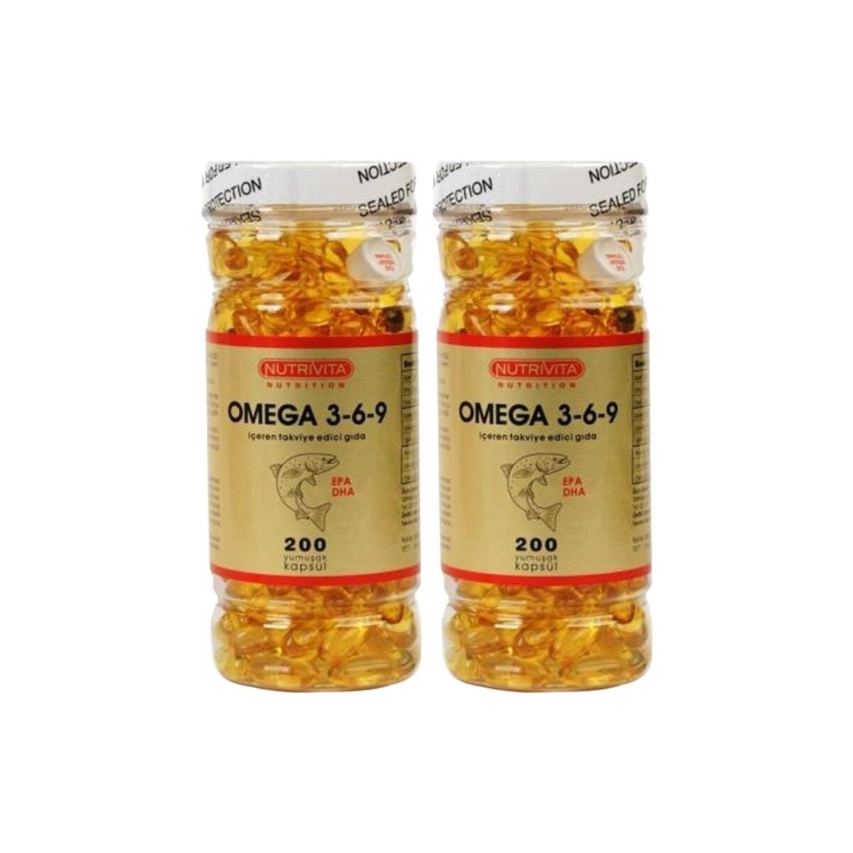 Nutrivita Nutrition Omega 3-6-9 Balık Yağı 2X200 Kapsül