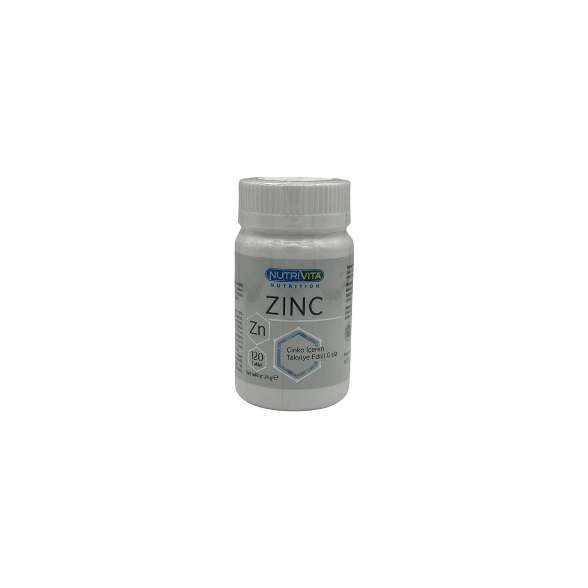 Nutrivita Nutrition Zinc 15 Mg Çinko 120 Tablet