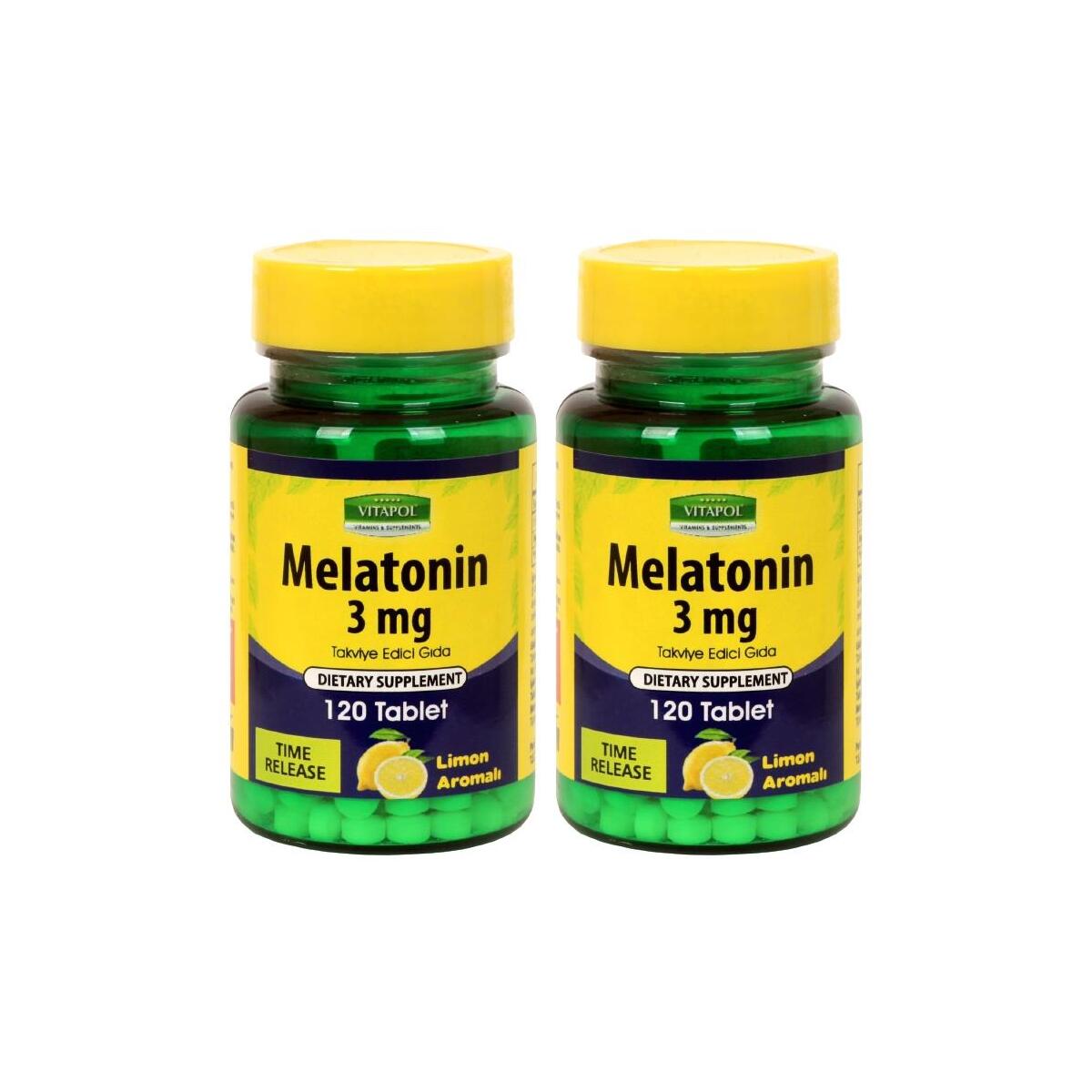 Vitapol Melatonin 3 Mg 2X120 Tablet Limon Aromalı