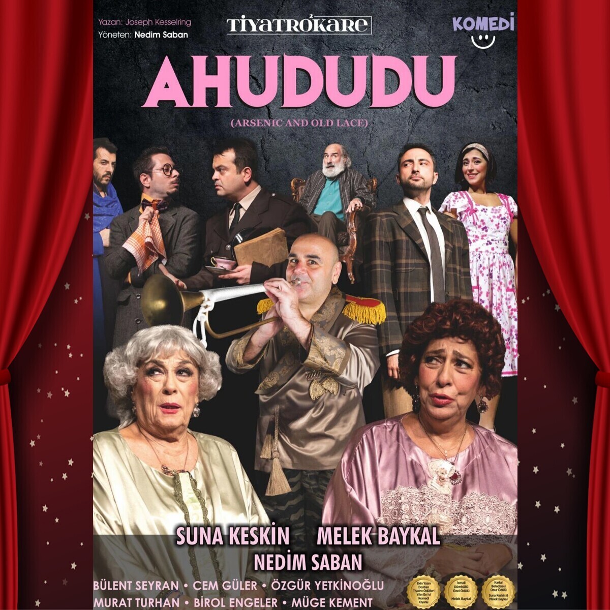 Suna Keskin, Melek Baykal ve Nedim Saban'ın Başrollerini Paylaştığı Efsane Bir Kadronun Sahnelediği 'Ahududu' Adlı Tiyatro Oyununa Bilet
