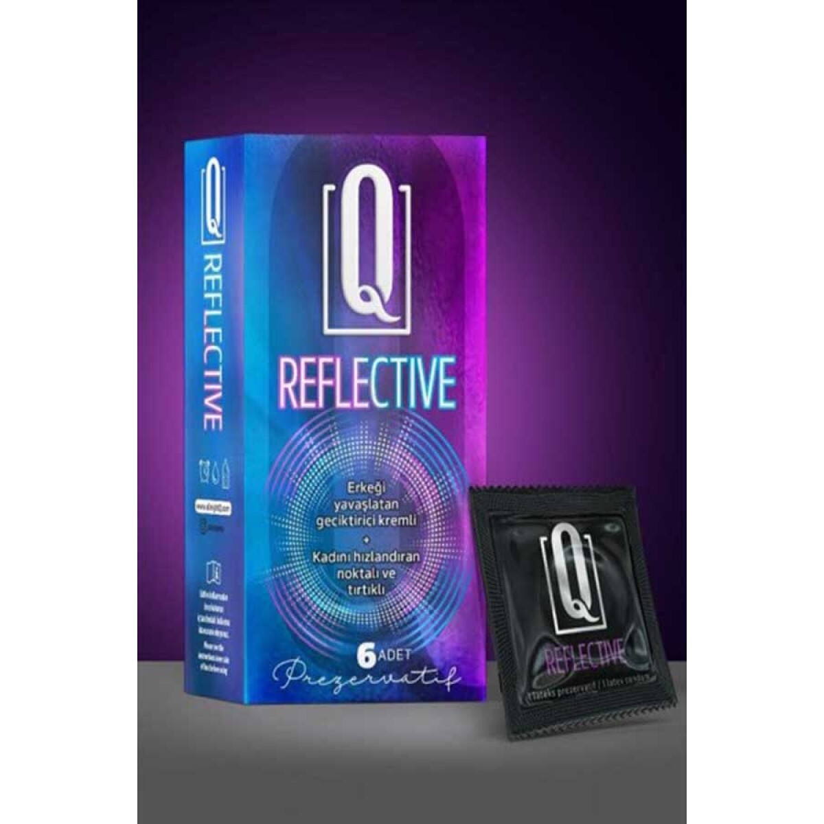 Q Reflective 6'Lı Prezervatif