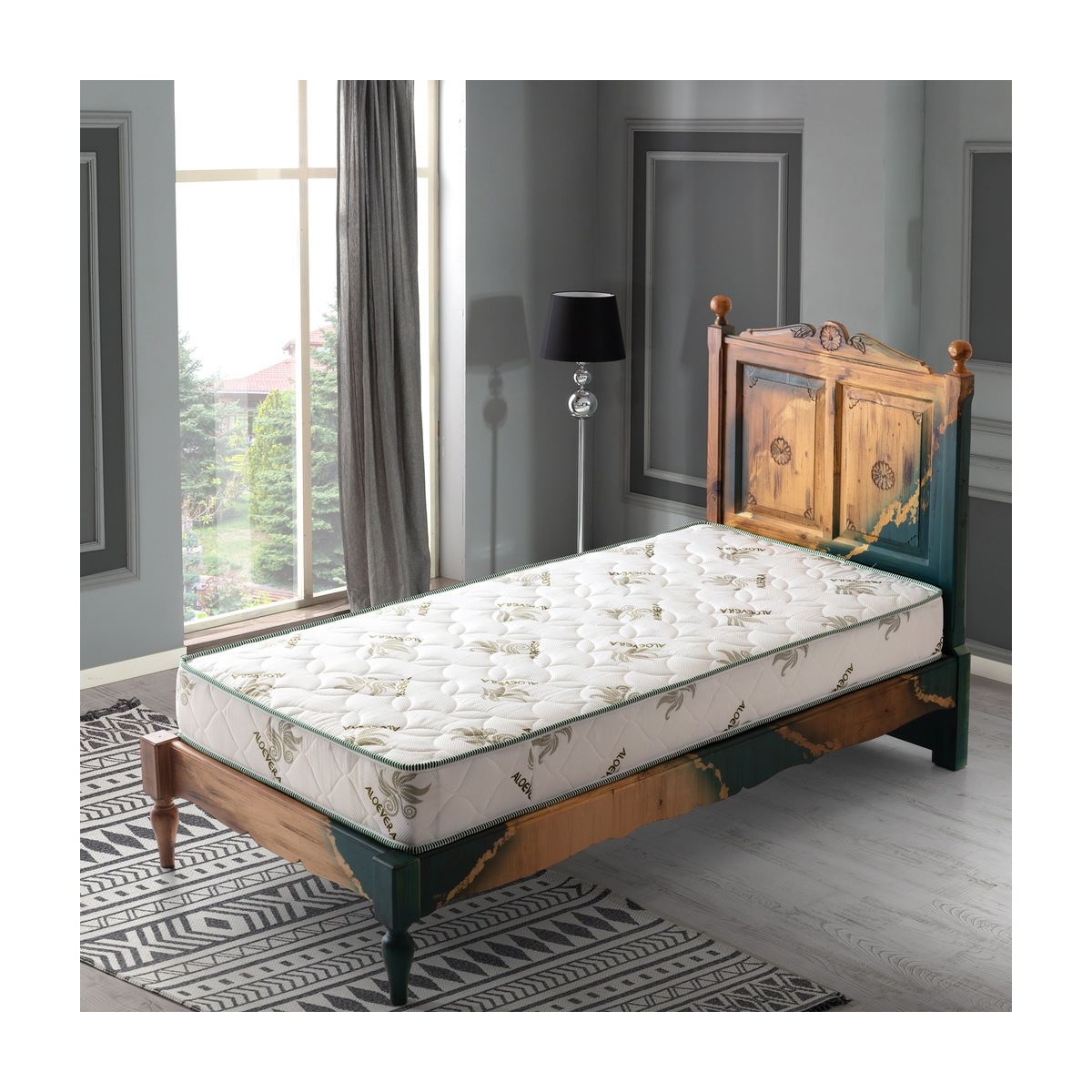 Onlıne-Yatak Pooly Comfort Bed 90X190  Ortopedik Tek Kişilik Yaylı Yatak
