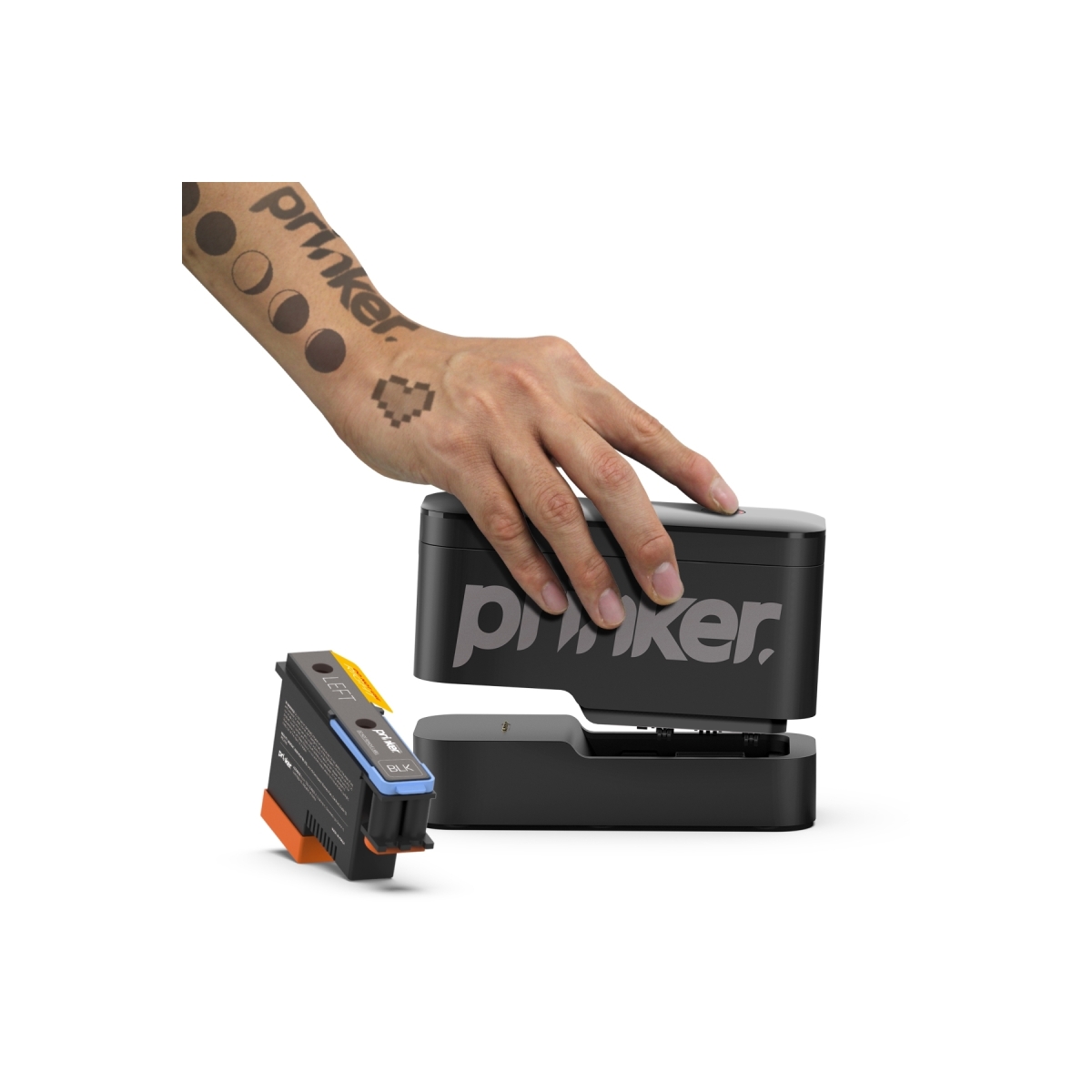 Prinker S Blackk Set 3D Tattoo Printer Geçici Dövme Yazıcısı