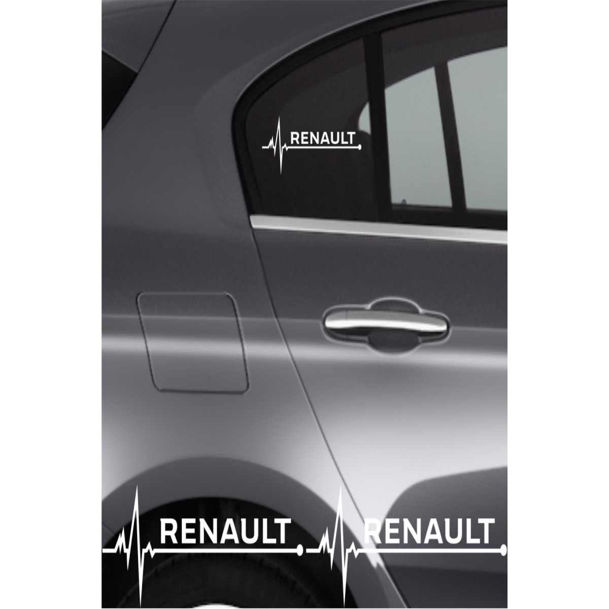Renault Vel Satis Uyumlu Oto Ritim Sticker 2 Adet