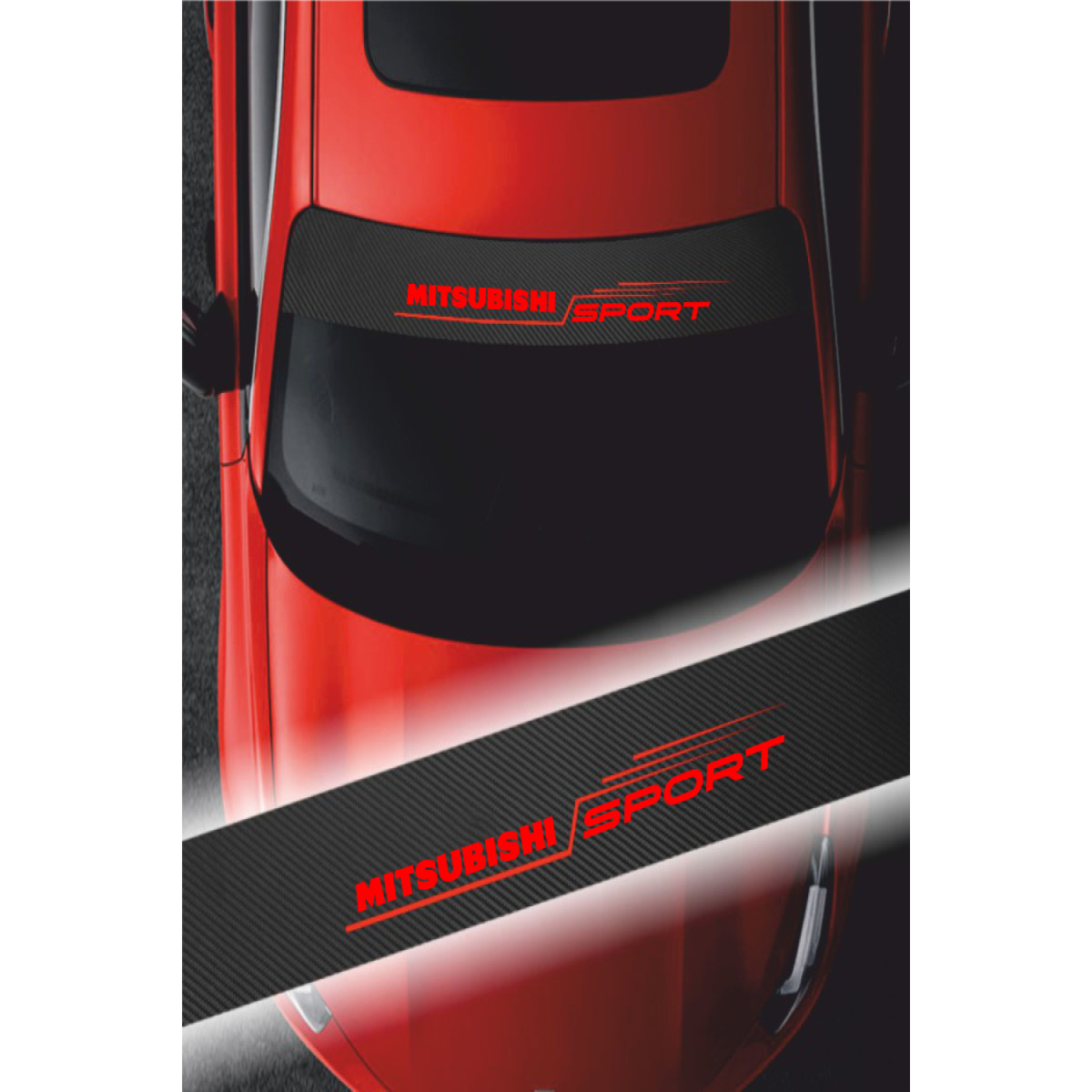 Mitsubishi Galant İçin Uyumlu Aksesuar Oto Ön Cam Sticker