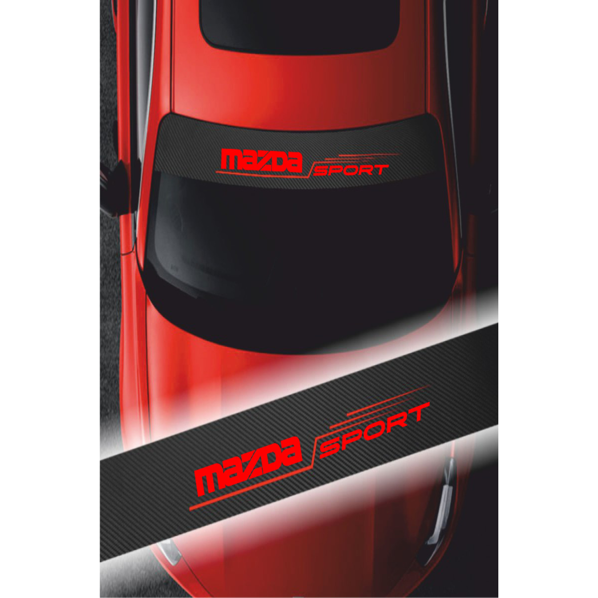 Mazda 121 İçin Uyumlu Aksesuar Oto Ön Cam Sticker