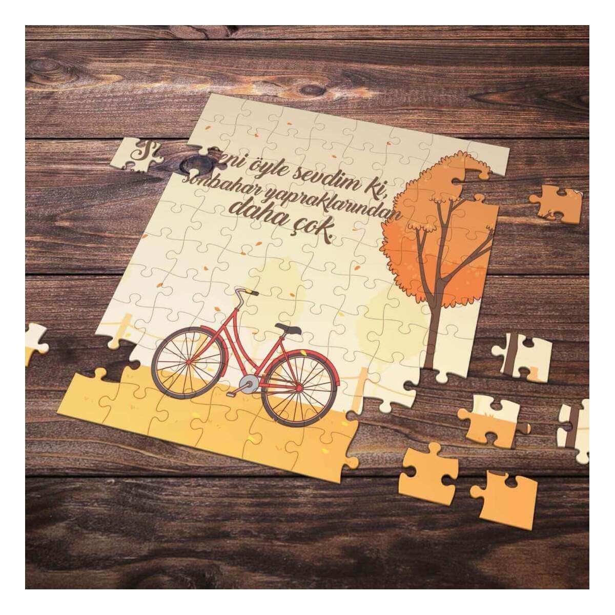 99 Parça Romantik Tasarımlı Puzzle Yapboz No14