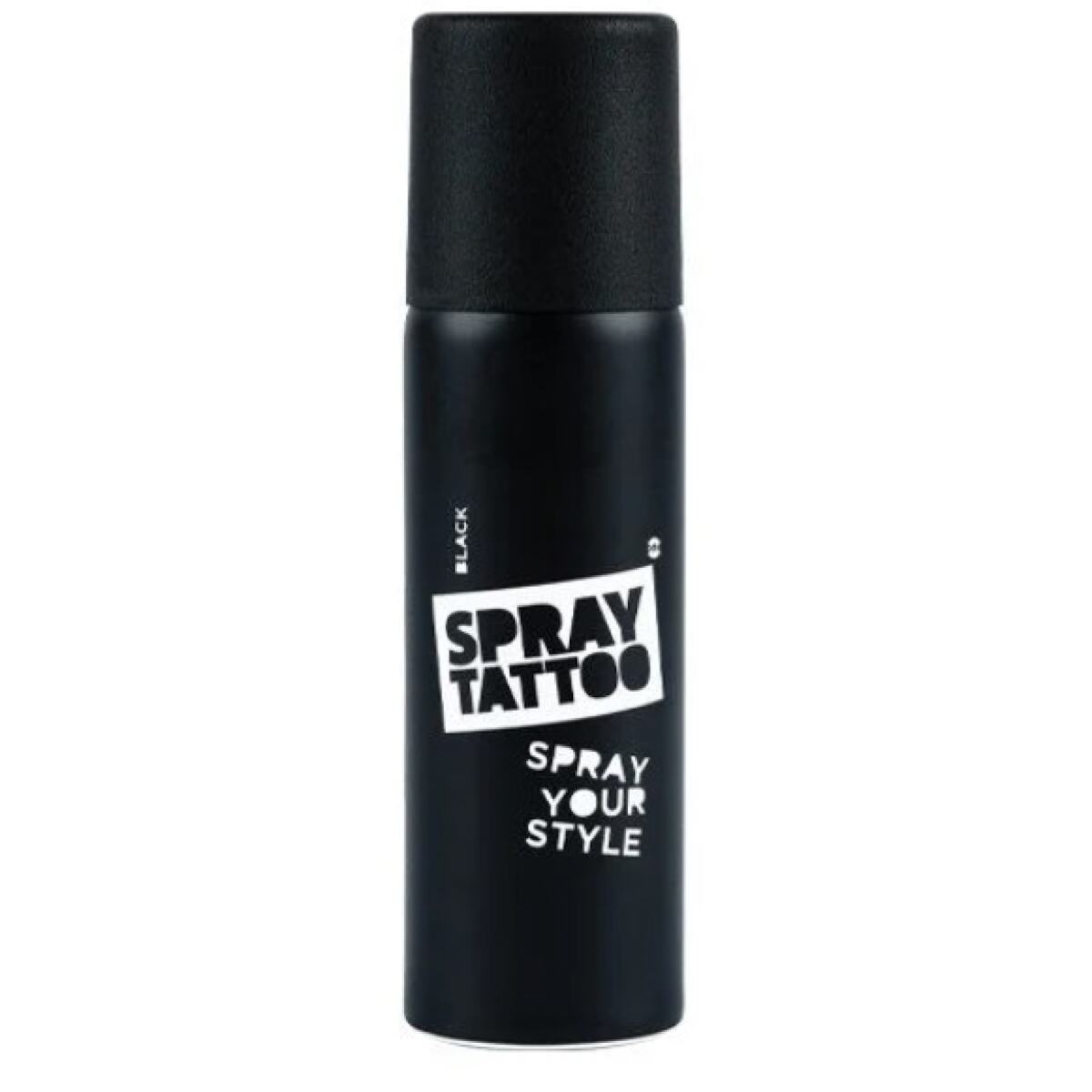 Spray Tattoo Siyah Geçici Sprey Dövme Şablon Hediyeli
