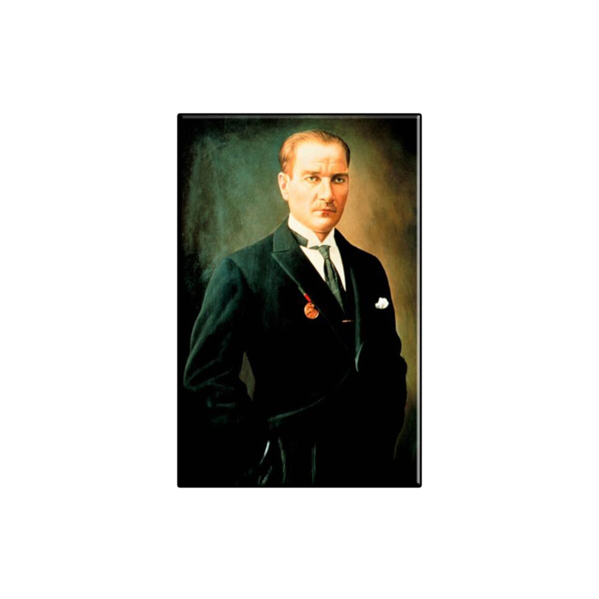 Tuval Üzerine Atatürk Baskısı 35 X 50 Görsel Rengi