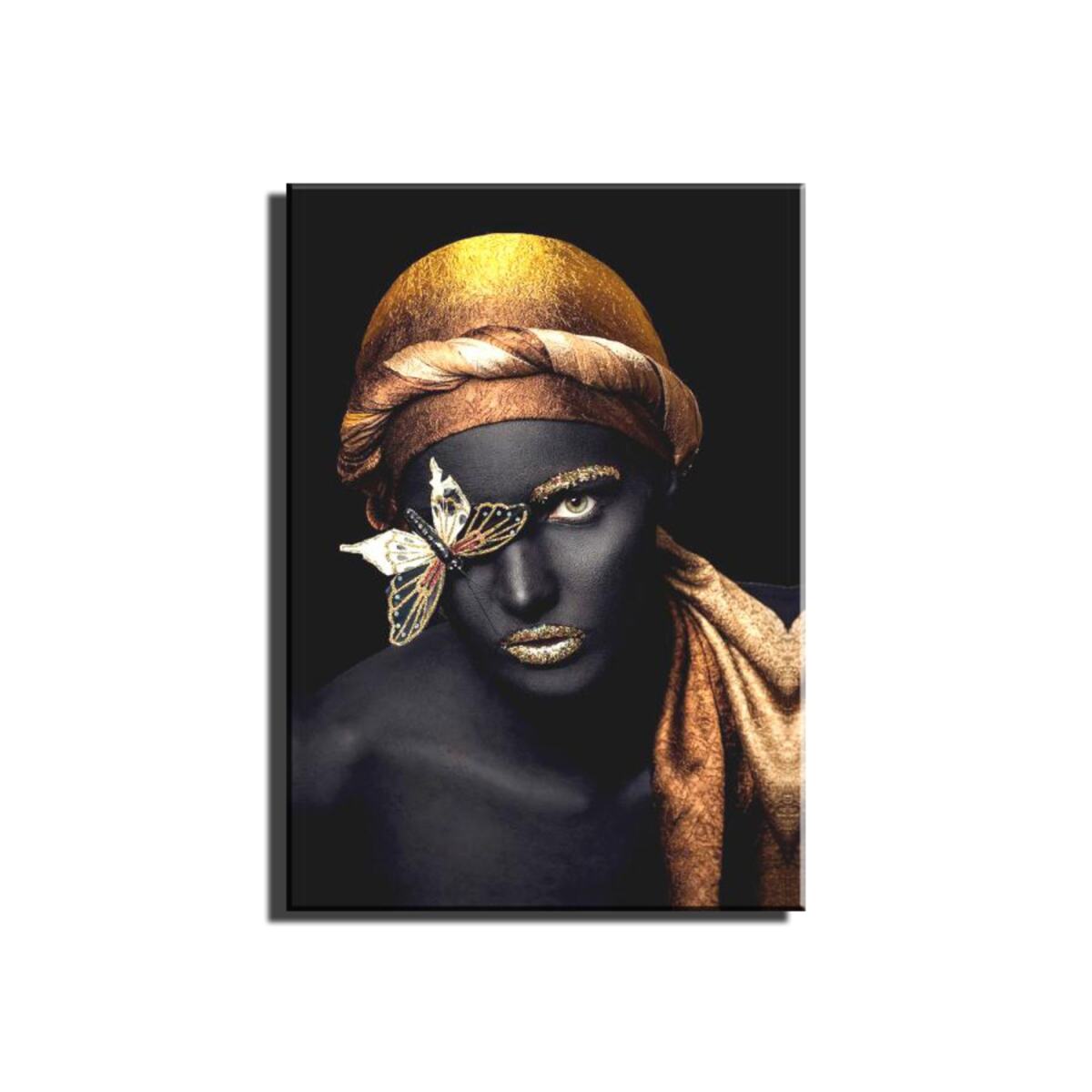 Tuval Üzerine Afrikalı Kadınbaskısı 60 X 90 Görsel Rengi