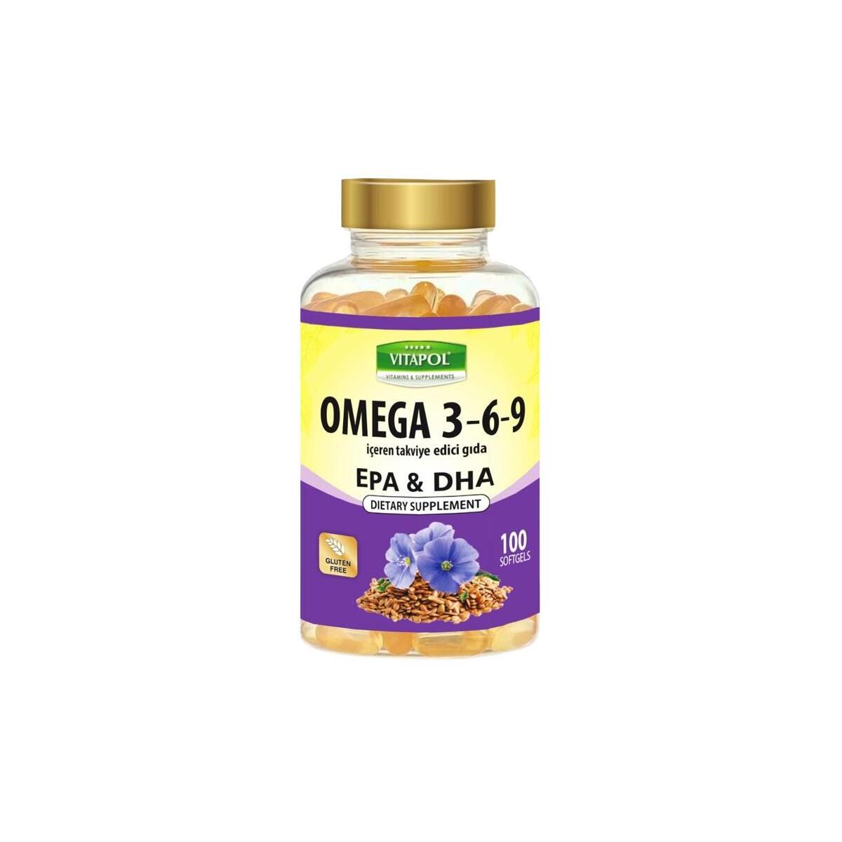 Vitapol Omega 3-6-9 Balık Yağı 100 Softgel