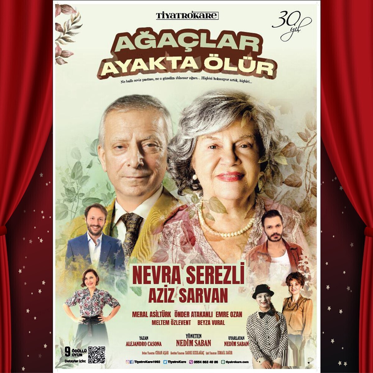Nevra Serezli & Nuri Gökaşan'ın Başrol Aldığı 'Ağaçlar Ayakta Ölür' Tiyatro Bileti