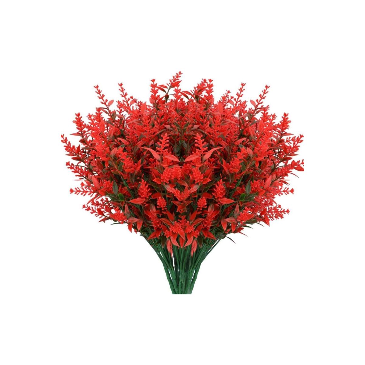6Lı Set Yapay Çiçek Mor Lavanta 7 Dallı Plastik Dekoratif Yapay Bitki