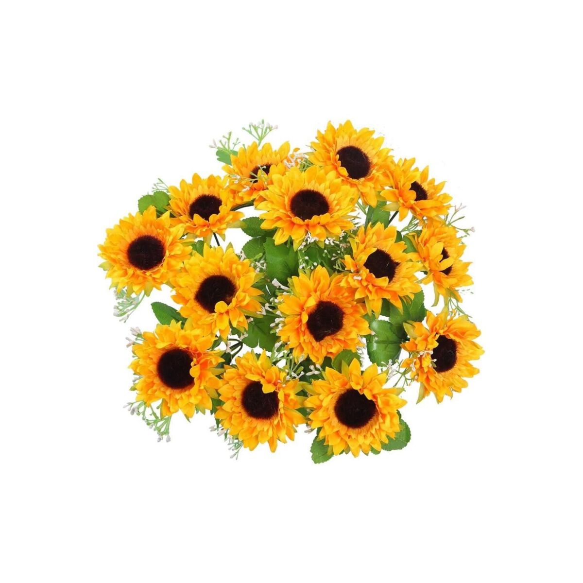 Yapay Çiçek Sunflower Ay Çiçeği Büyük Demet 12 Dallı 50Cm