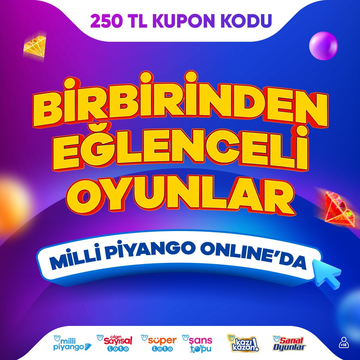 Çılgın Sayısal Loto, Süper Loto, Milli Piyango, Şans Topu, Kazı Kazan ve Sanal Oyunlar’ın Hepsinde Geçerli Milli Piyango Online Kupon Kodu