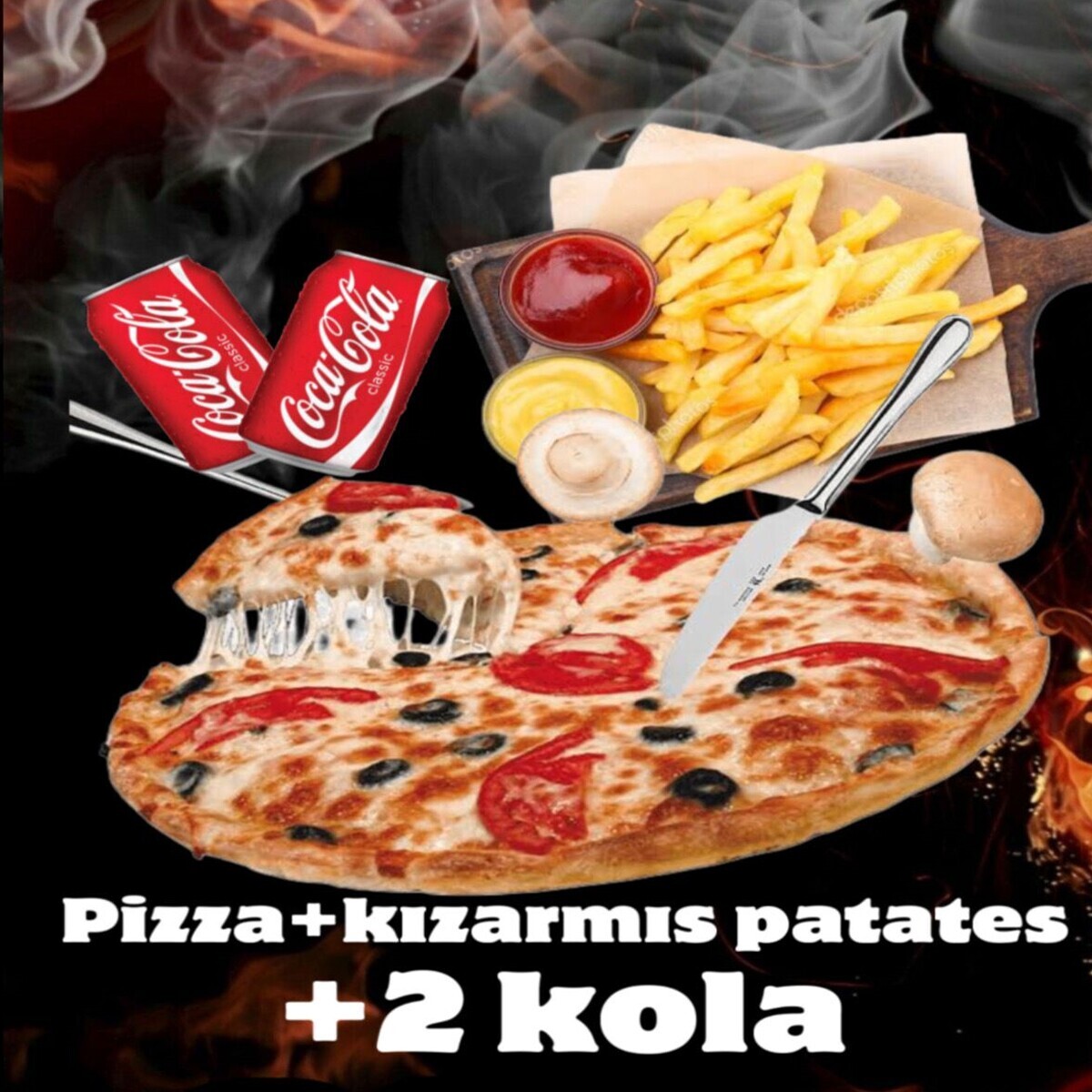 Yeşilçam Kahve Evi'da Nefis Pizza Menüsü