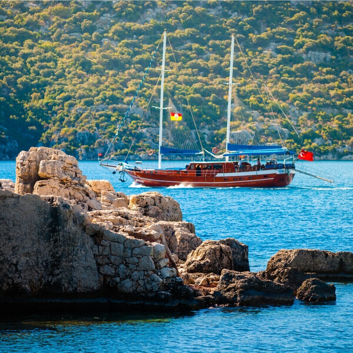 Erken Rezervasyon! 4 -5 Gün Tam Pansiyon Mavi Yat Turu Kaş Kekova veya Kekova Kaş