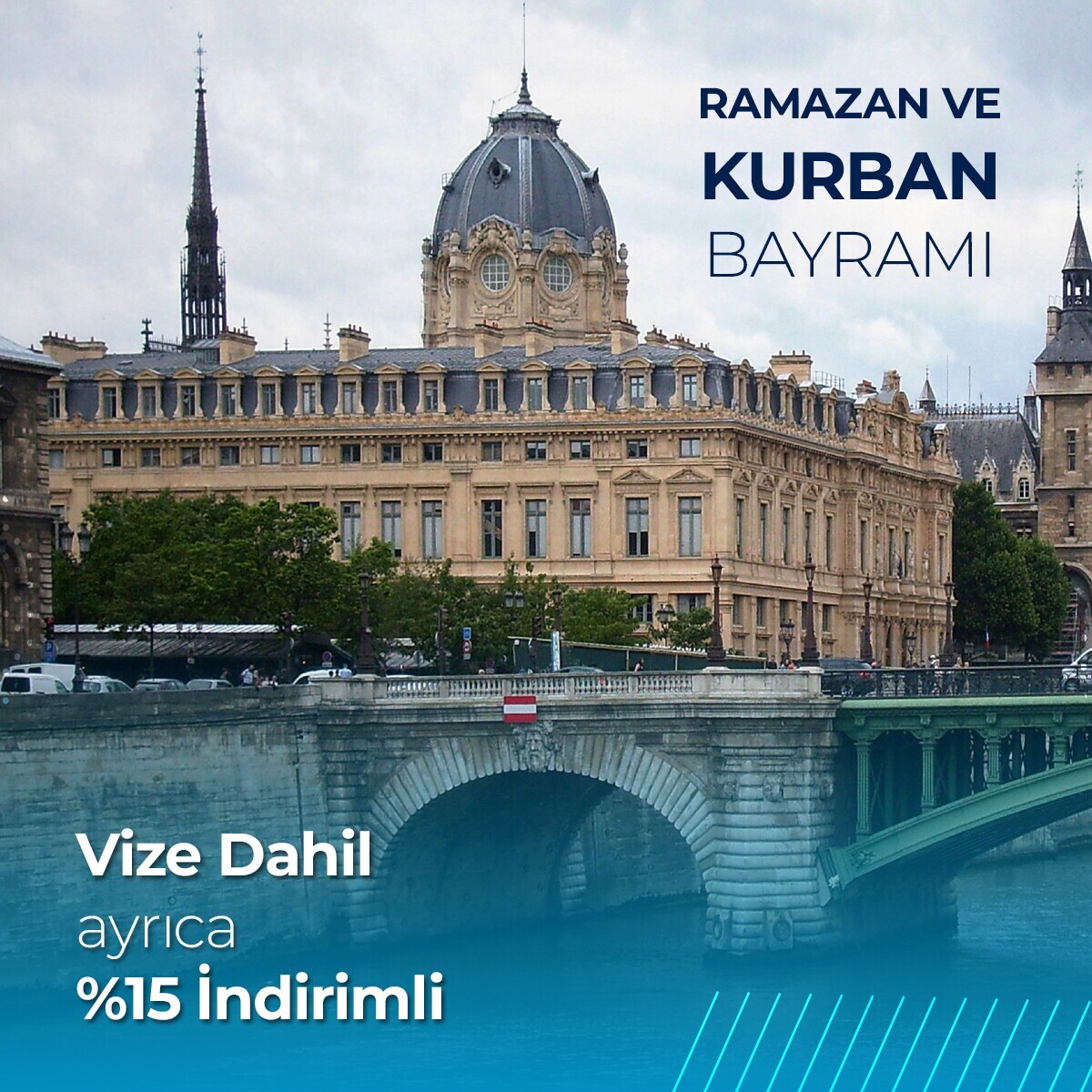 Vize Dahil Benelux & Paris Ramazan - Kurban Bayramı (4 Gün Kala İptal Hakkı İle)