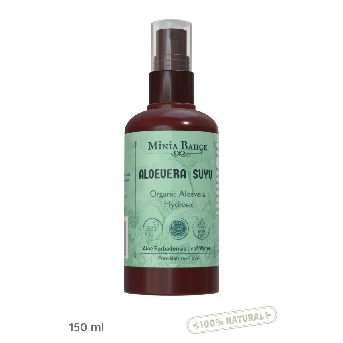 Aloevera Suyu -%100 Doğal Hidrosol, 150Ml