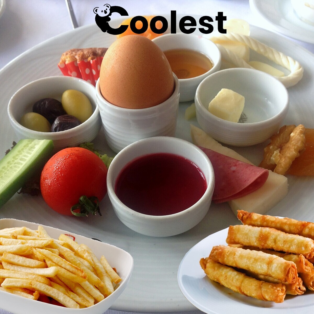 Coolest Cafe'den Nefis Kahvaltı Tabağı Menüsü