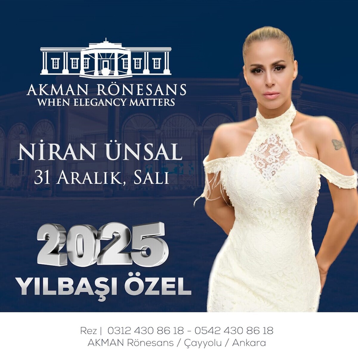 Akman Rönesans Hotel'de Canlı Müzik ve Limitsiz İçecek Eşliğinde