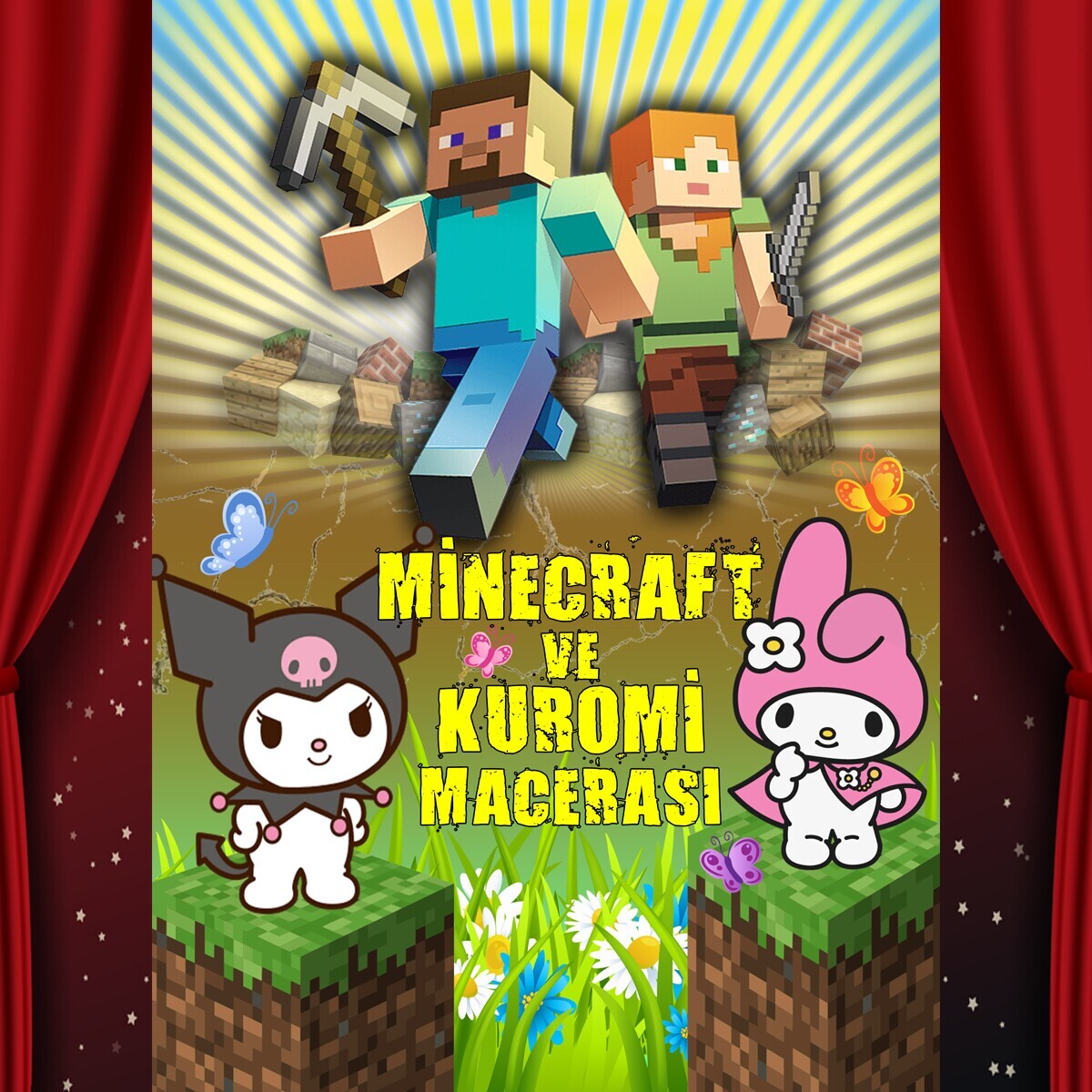 'Minecraft ve Kuromi Macerası' Çocuk Tiyatro Bileti