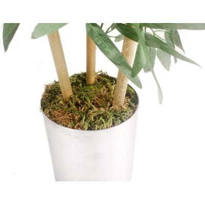 Yapay Çiçek Yapay Bambu Ağacı Paslanmaz Aleminyum Saksılı 80Cm
