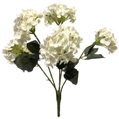 Yapay Çiçek Ortanca Çiçeği Beyaz 50 Cm