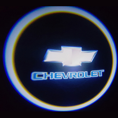 Pilli Yapıştırmalı Kapı Altı Led Logo Chevrolet Araçlar İçin