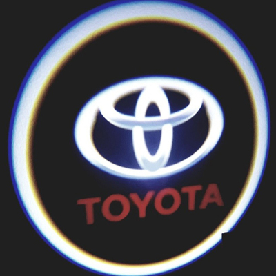 Pilli Yapıştırmalı Kapı Altı Led Logo Toyota Araçlar İçin