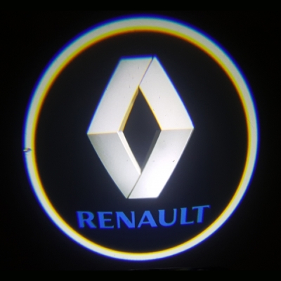 Renault Araçlar Için Pilli Yapıştırmalı Kapı Altı Led Logo
