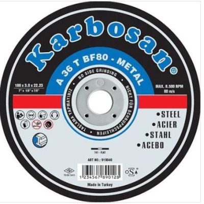 Flap Disk Zirkonyum 115X22 Mm 60 Kum 10 Adet