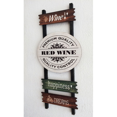 Dekoratif Çit Tablo Red Wine