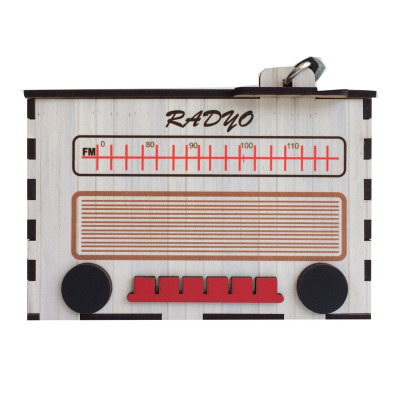 Radyo Kumbara Nostaljik Kahverengi