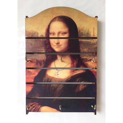 Anahtarlık Ahşap Mona Lisa