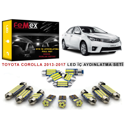 Toyota Corolla 2018 Ve Sonrası Led Iç Aydınlatma Ampul Seti Parlak Beyaz