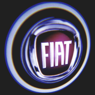 Fiat Araçlar Için Pilli Yapıştırmalı Kapı Altı Led Logo