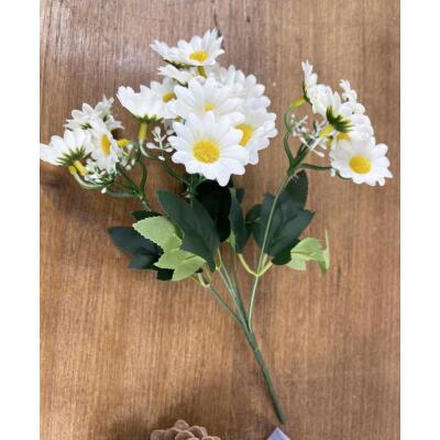 Yapay Çiçek Beyaz Papatya Gerçek Görünümlü A Kalite