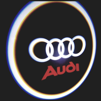 Audi Araçlar İçin Pilli Yapıştırmalı Kapı Altı Led Logo